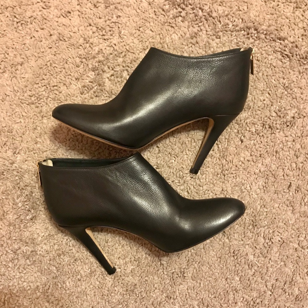 Jimmy Choo Black Leather Heeled Booties